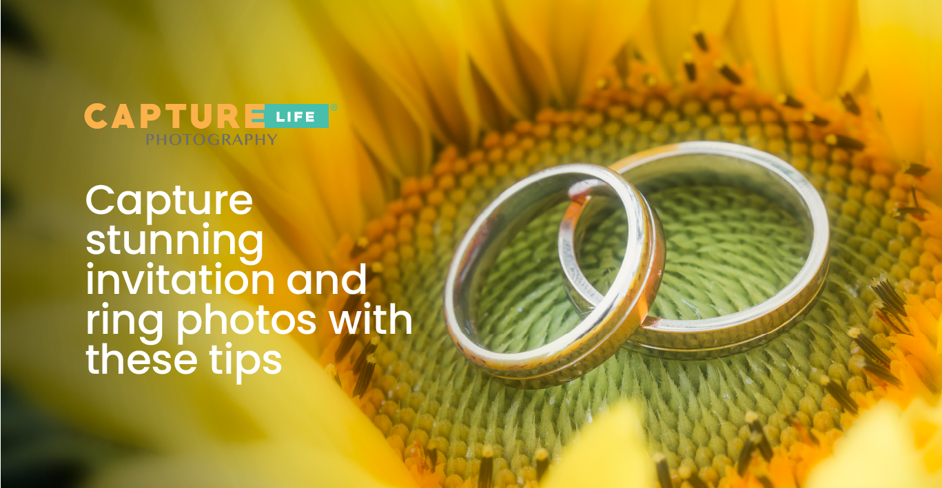 Wedding rings with beautiful background